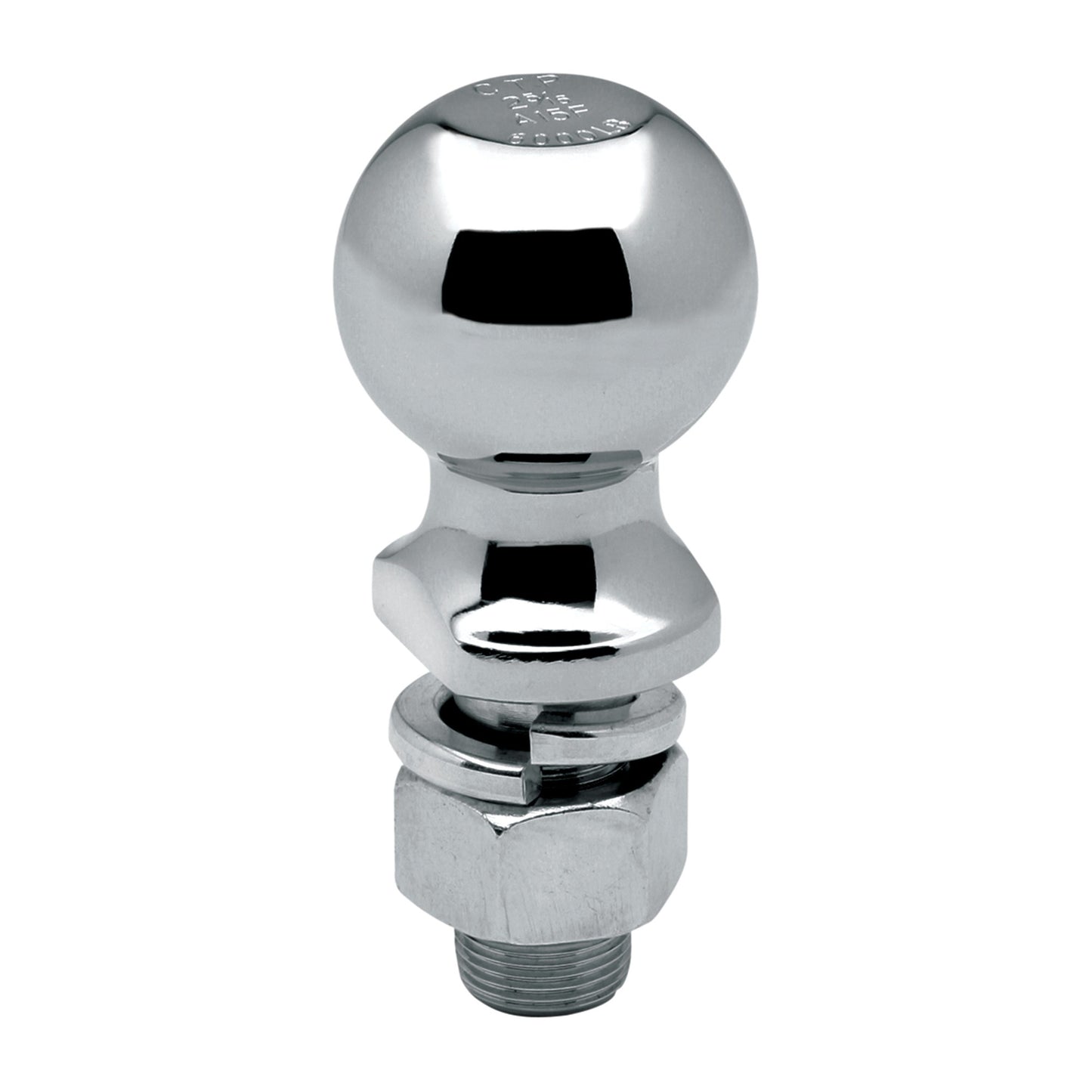Draw-Tite Class IV Chrome Hitch Ball - 2-5/16" Diameter, 7,500 lbs Capacity | 63847