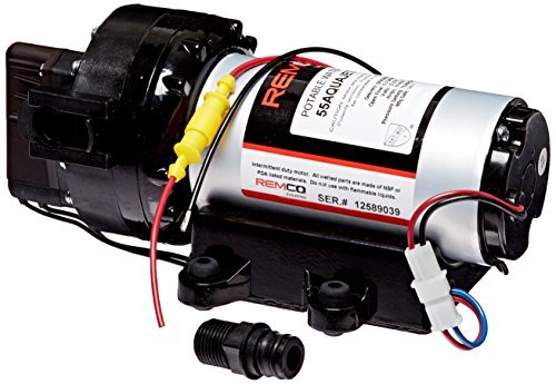 Remco Aquajet RV Water Pump 5 Chamber Diaphragm Self-Priming 60-75 PSI | 55AQUAJET-ARV