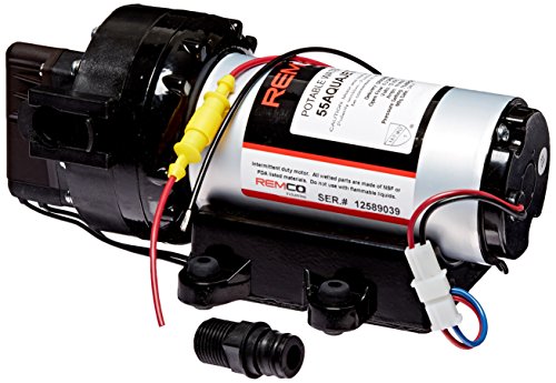 Remco Aquajet RV Water Pump 5 Chamber Diaphragm Self-Priming 60-75 PSI | 55AQUAJET-ARV