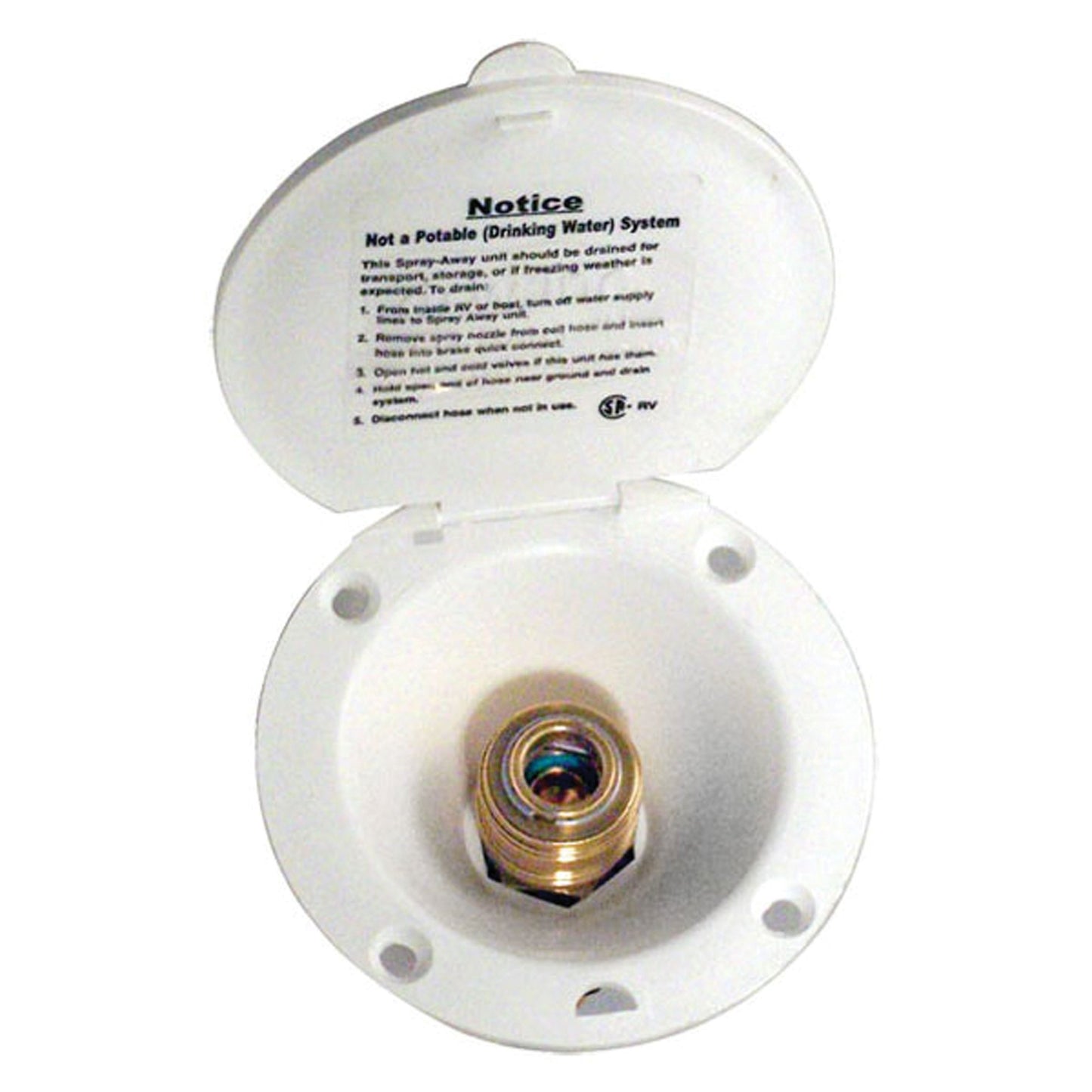 Valterra Quick Connect Valve for Spray-Away Hose - White | PF147005