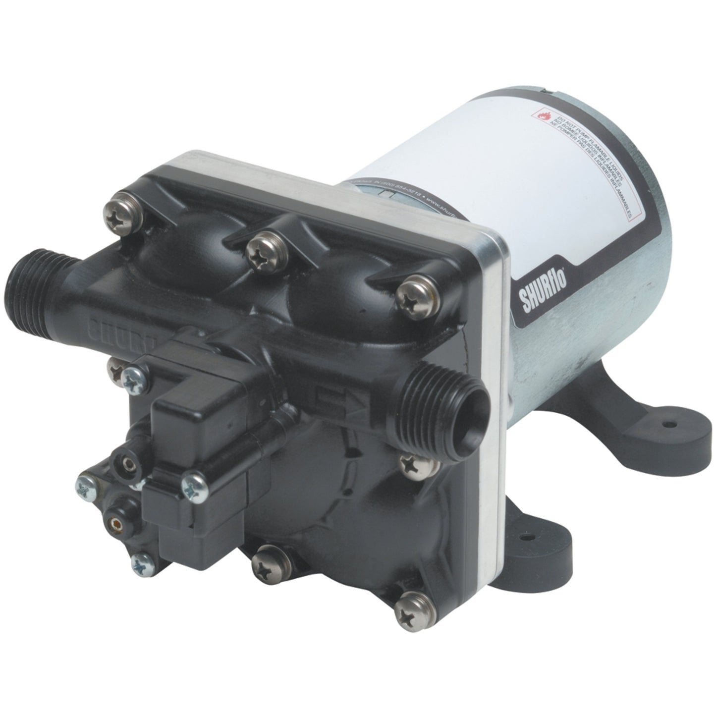 Shurflo Self-Priming 12V Fresh Water RV Pump - 2.3 GPM, 50 PSI, Quiet Operation | 4028-100-E54