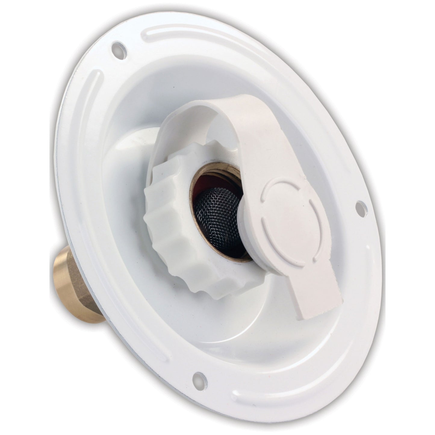 JR Products City Water Dish with Lead-Free Brass Check Valve and Metal Housing | 62125