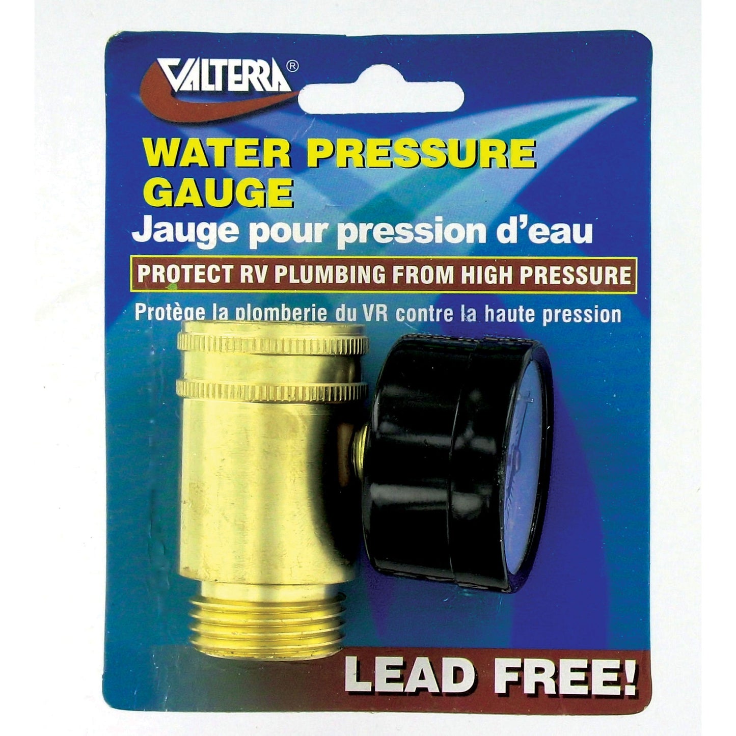 Valterra Water Pressure Gauge - Lead-Free, Carded | A01-0110VP