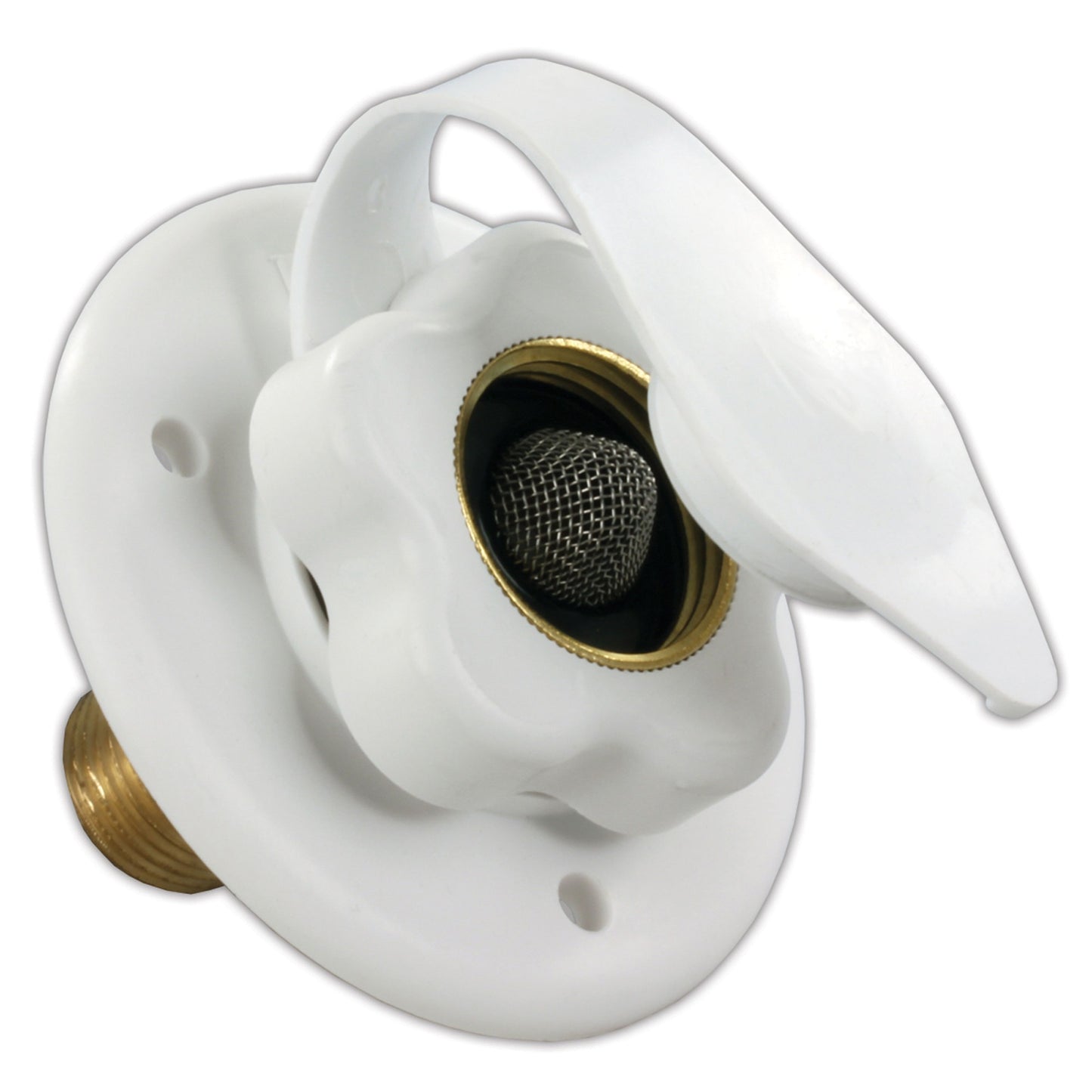 JR Products City Water Flange with Lead-Free Check Valve and 1/2 MPT Connection | 160-85-A-26-A
