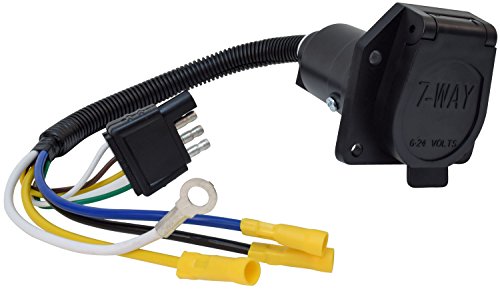 Valterra 12 Inch 7 Way to 4 Way Trailer Connector Adapter | A10-7084