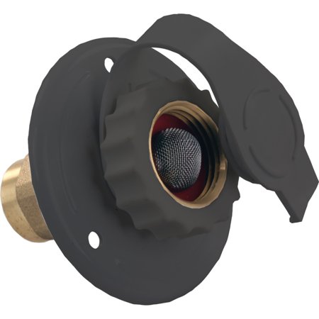 JR Products City Water Flange with Brass Check Valve and Dust Cap | 62265