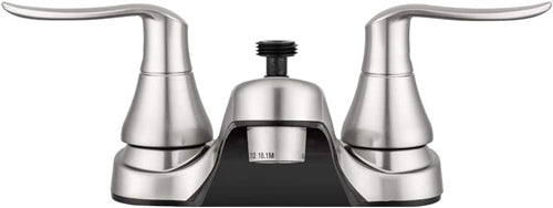 Dura Faucet RV Bathroom Faucet with Winged Levers and Diverter - Brushed Satin Nickel | DF-PL720LH-SN