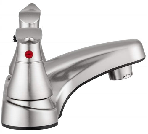 Dura Faucet RV Bathroom Faucet with Winged Levers and Diverter - Brushed Satin Nickel | DF-PL720LH-SN