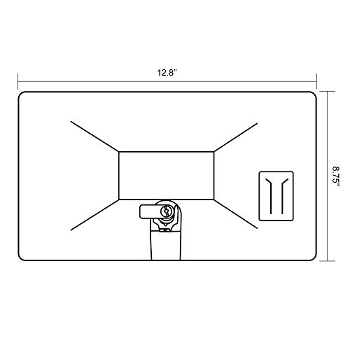 Dura Faucet RV Exterior Shower Box Door Replacement - White - UV-Protected with Lock and Keys | DF-SA170D-WT