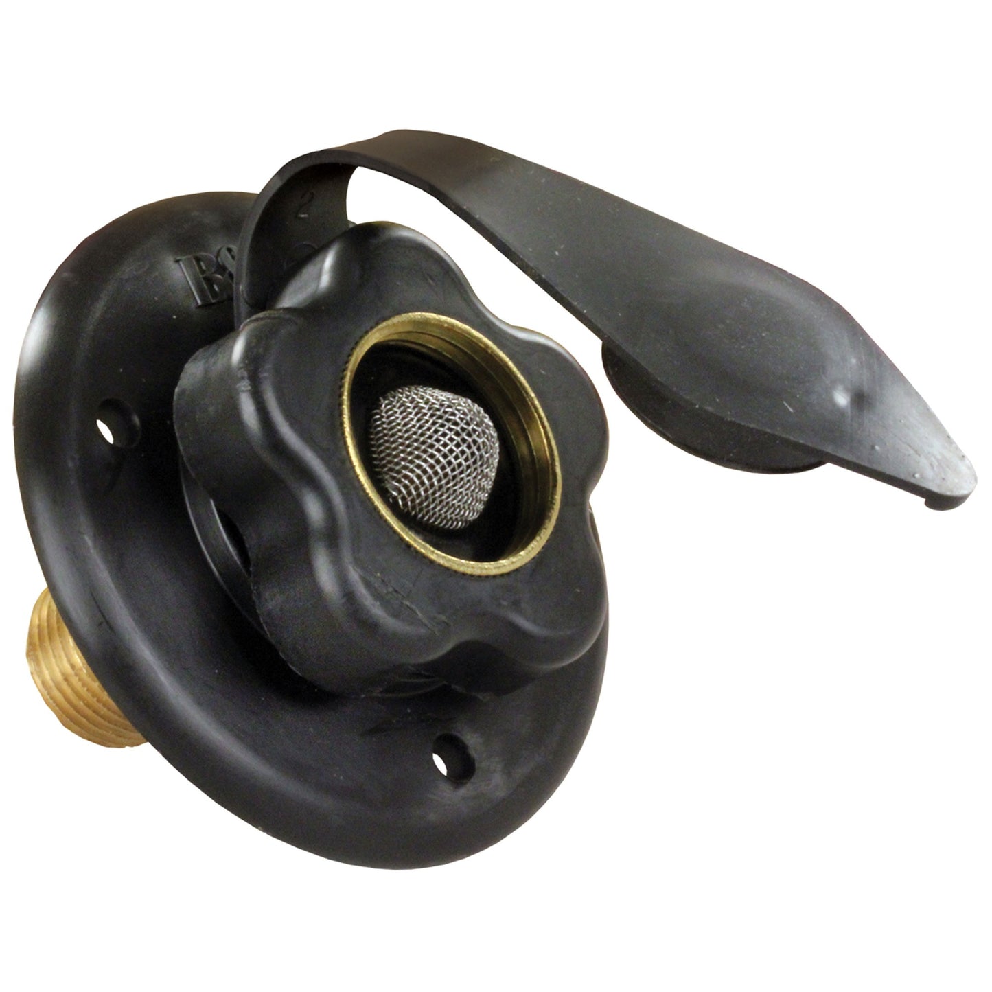 JR Products City Water Flange with Brass Check Valve and 1/2 MPT Connection | 160-85-A-36-A