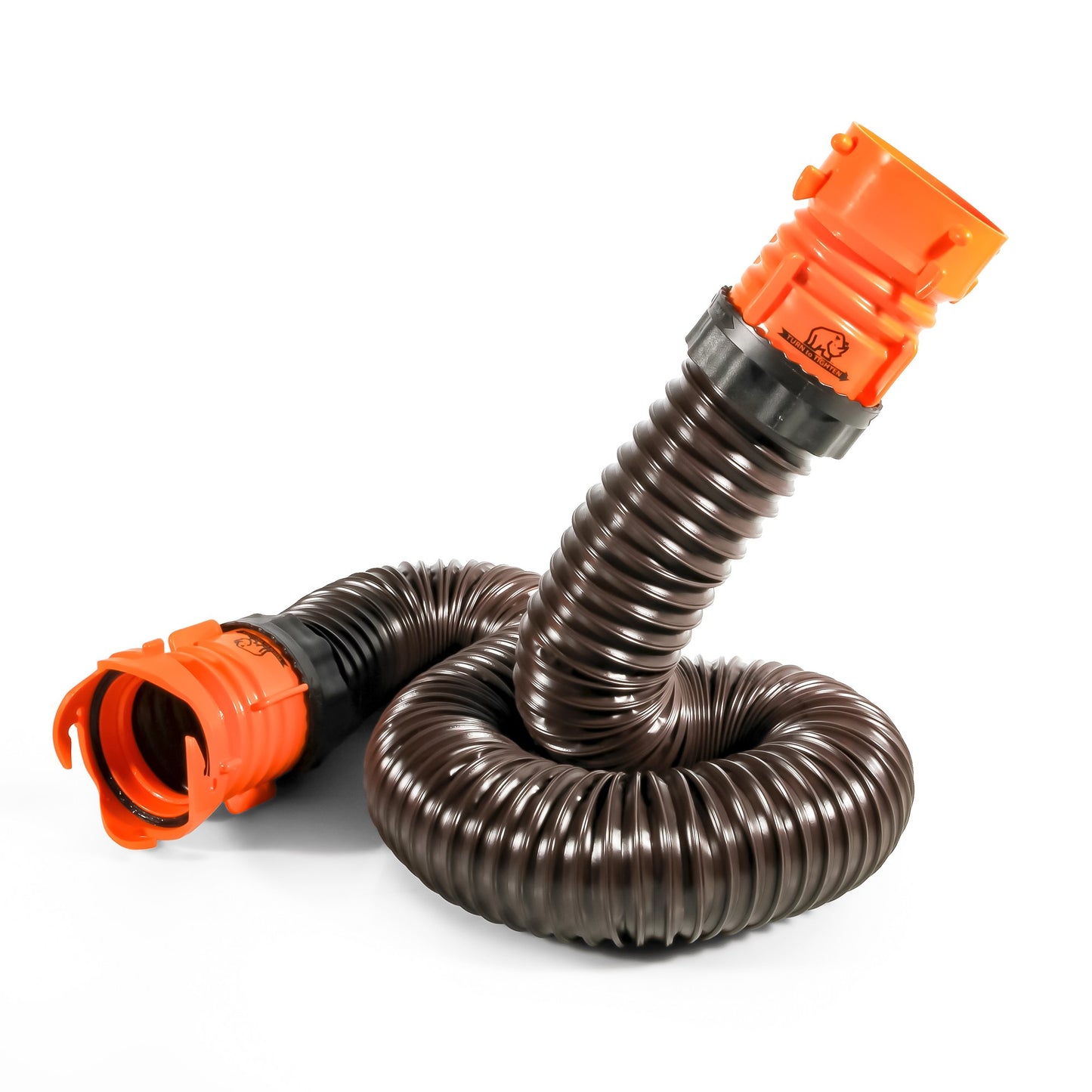 Camco RV RhinoFLEX 5 ft. Sewer Hose Extension Kit with Coupler and Locking Rings | 39765