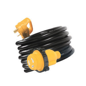 Camco 30m Amp Locking Adapter Power Grip Extension Cord 25ft | 55501