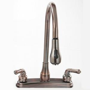 Empire Faucet RV Kitchen Faucet with Gooseneck Spout and Pull-Down Sprayer in Oil Rubbed Bronze | U-YOB2000OB