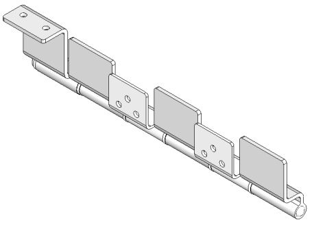 Lippert 6 Leaf Black Hinge Assembly for RV and Trailer | 258548