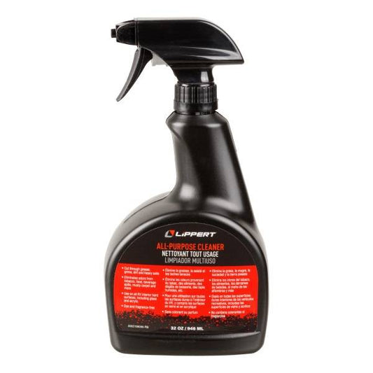 Lippert All-Purpose RV Interior Cleaner 32 oz Spray - Removes Grease, Grime, Odors - Case of 12 | 2022013917