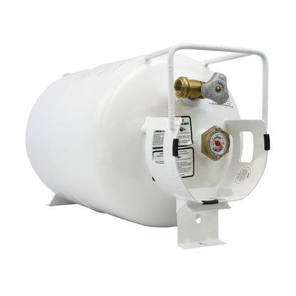 Flame King 30 lb. Refillable Horizontal Propane Tank with OPD Valve and Gauge | YSN301HZL