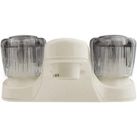 Dura Faucet Lavatory Faucet with Smoked Bisque Knob Handles - 4 Inch Deck Mount, Washerless Cartridge | DF-PL700S-BQ